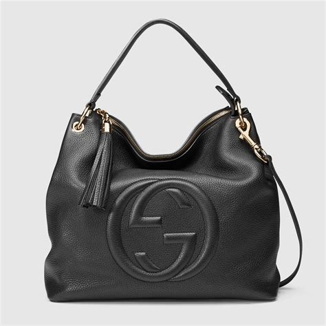 imitazione borsa a spalla soho in pelle gucci|Borsa a spalla Soho GG in Pelle Nera.